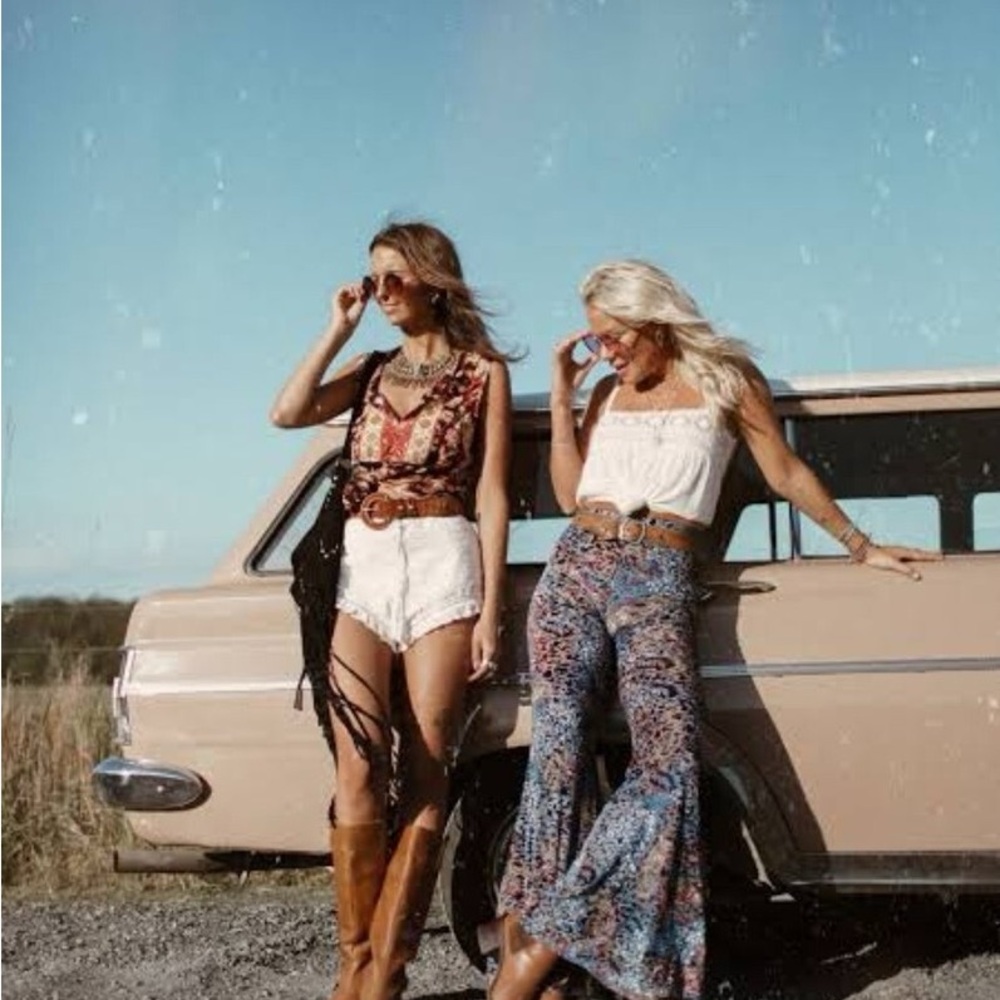 Spell & The Gypsy Collective Ziggy Bells Velvet Burnout Flare RARE Sz Medium